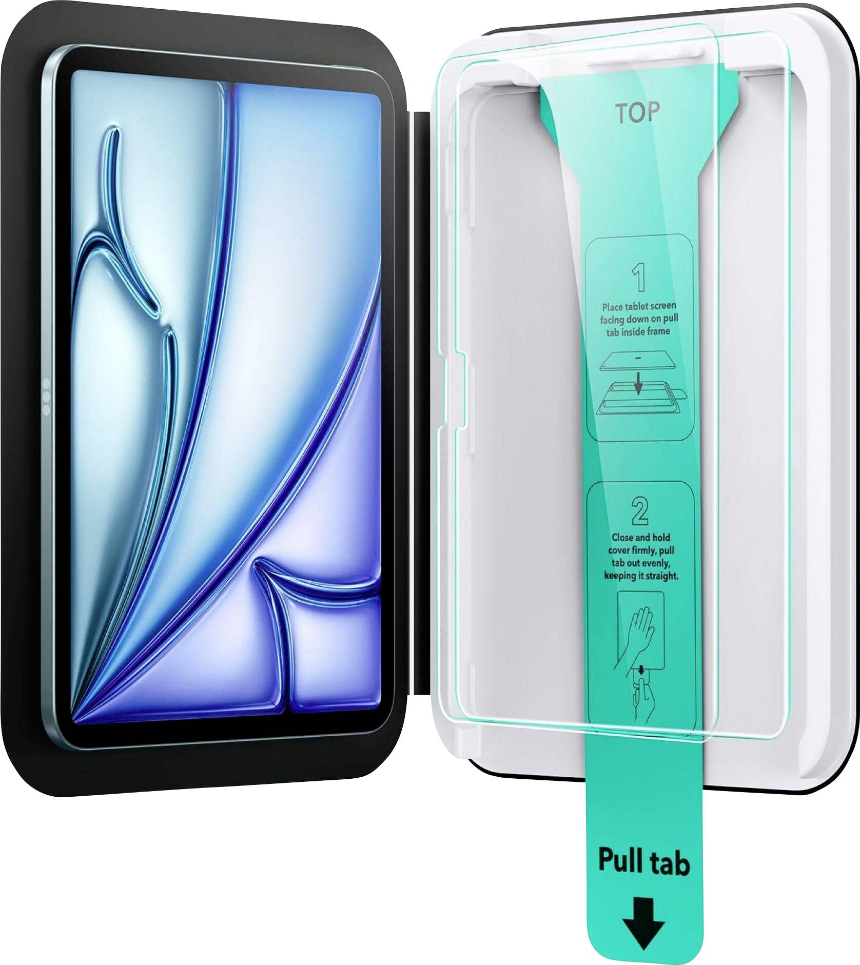 ESR Tempered-Glass ochranné sklo na displej smartfónu Apple iPad Air 11 (M3, 2025) 2 ks Chrániaci proti odtlačkom prstov-0