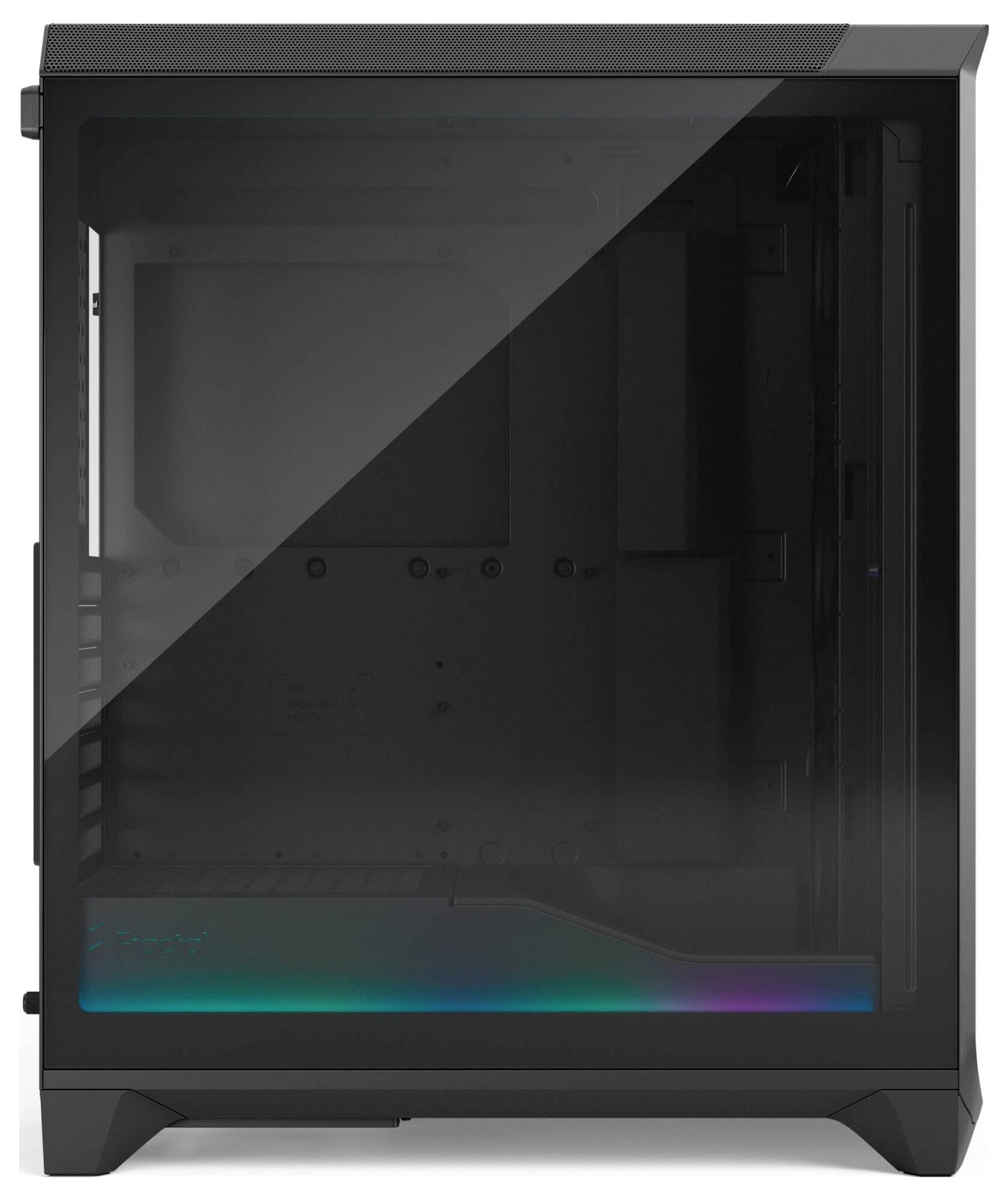 Fractal Design FD-C-MES3A-03 tower PC skrinka čierna vhodné pre vodné chladenie AIO, integrované osvetlenie, 3 predinšta-7