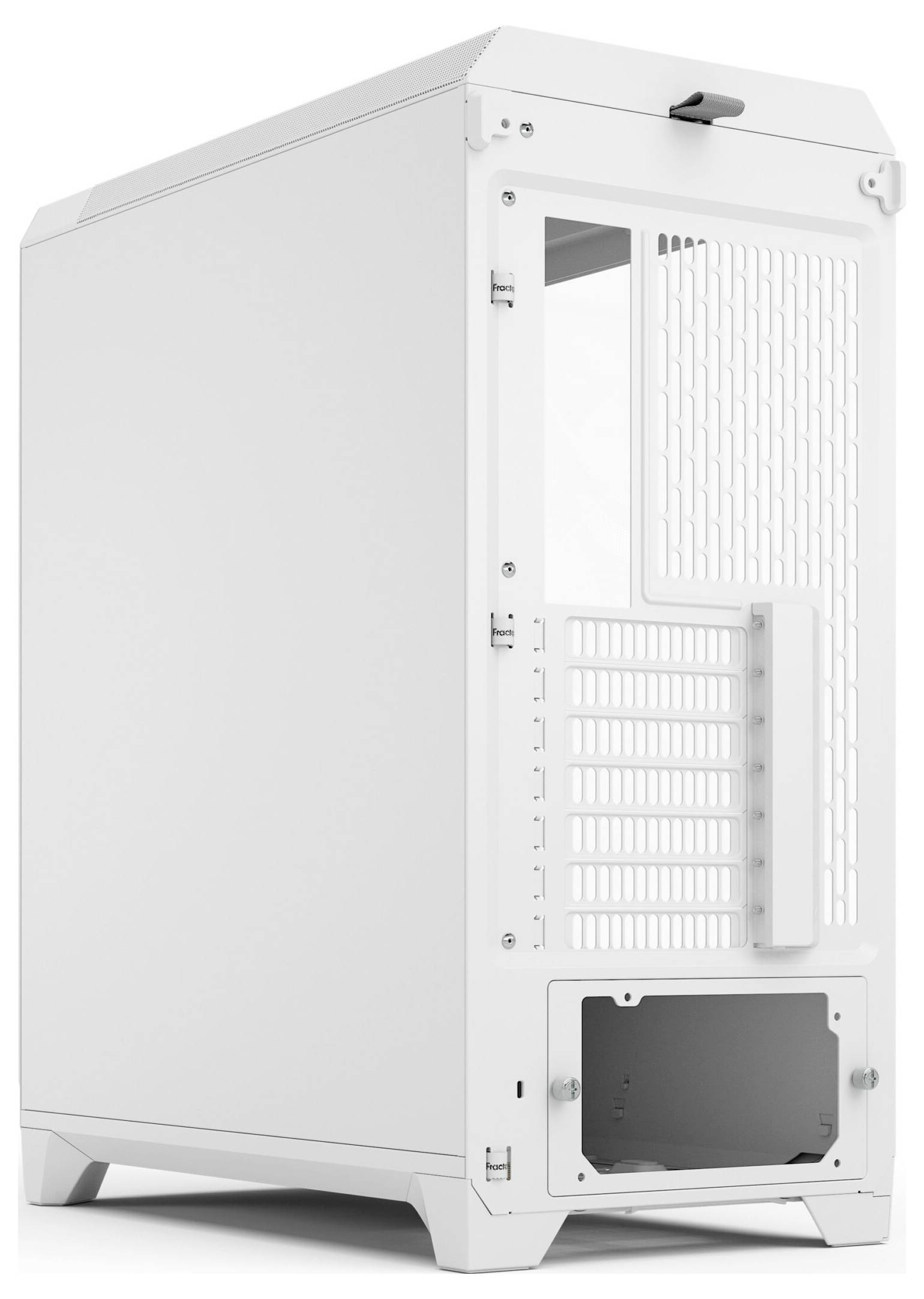 Fractal Design FD-C-MES3A-04 tower PC skrinka biela bočné okno, prachový filter, 3 predinštalované ventilátory-11