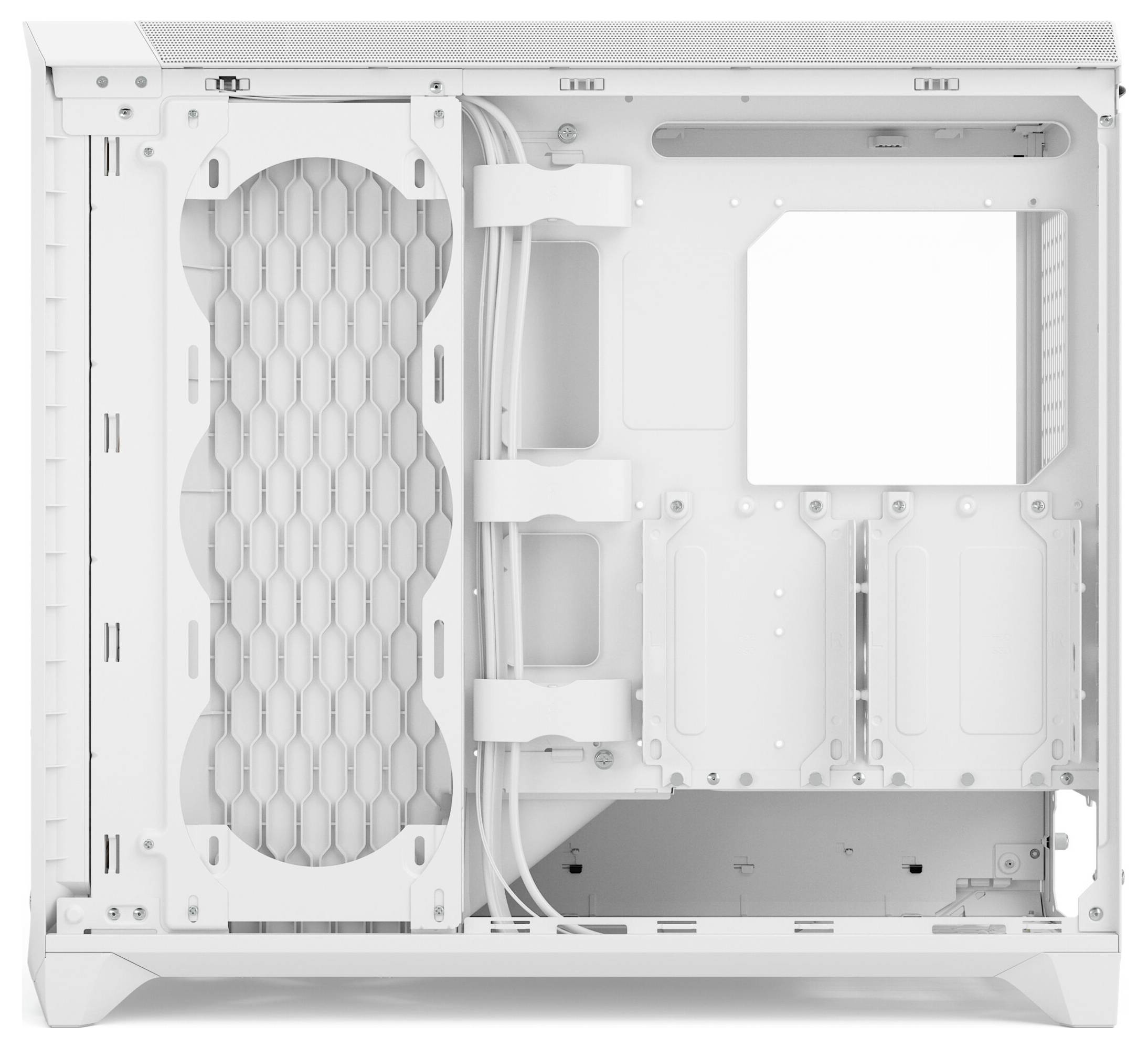 Fractal Design FD-C-MES3X-06 full Tower PC skrinka biela prachový filter, bočné okno-12