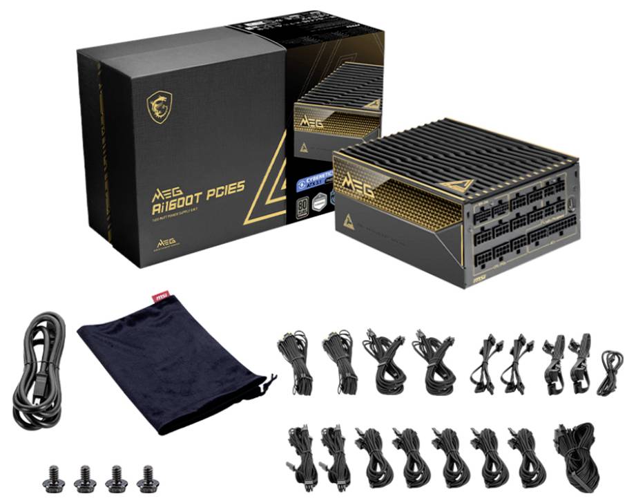 MSI 306-7ZPEX11-CE0 sieťový zdroj pre PC 1600 W ATX 80 PLUS® Titanium-3