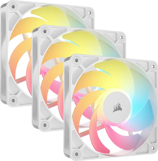 Corsair CO-9050197-WW PC vetrák s krytom biela (š x v x h) 120 x 120 x 25 mm vr. ovládanie RGB osvetlenie