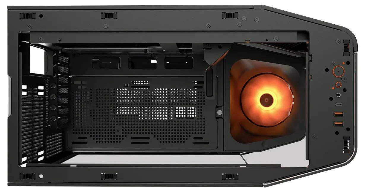 Cougar FV270 midi tower PC skrinka čierna bočné okno-8