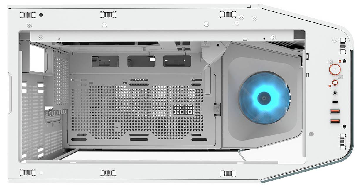 Cougar CGR-58M6W midi tower PC skrinka biela-12