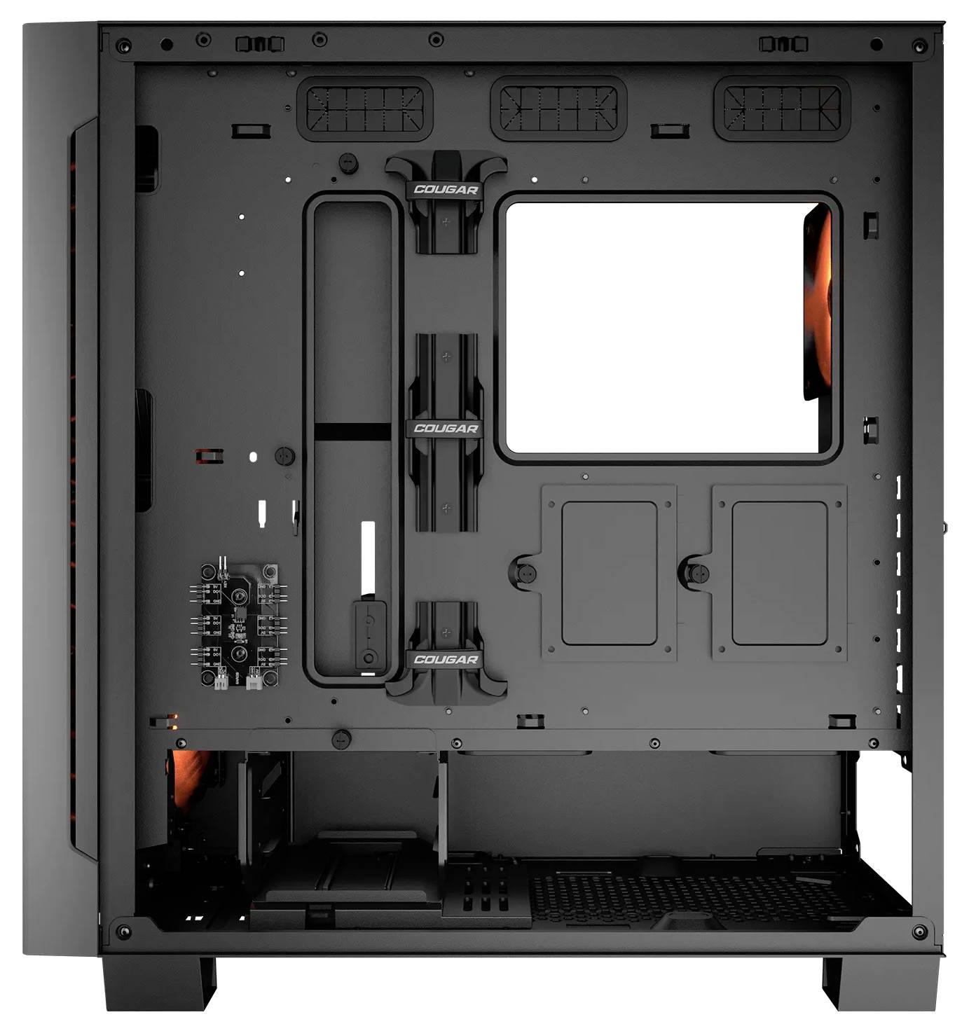 Cougar CGR-5YA2B-RGB midi tower PC skrinka viacfarebná 2 predinštalované ventilátory-2