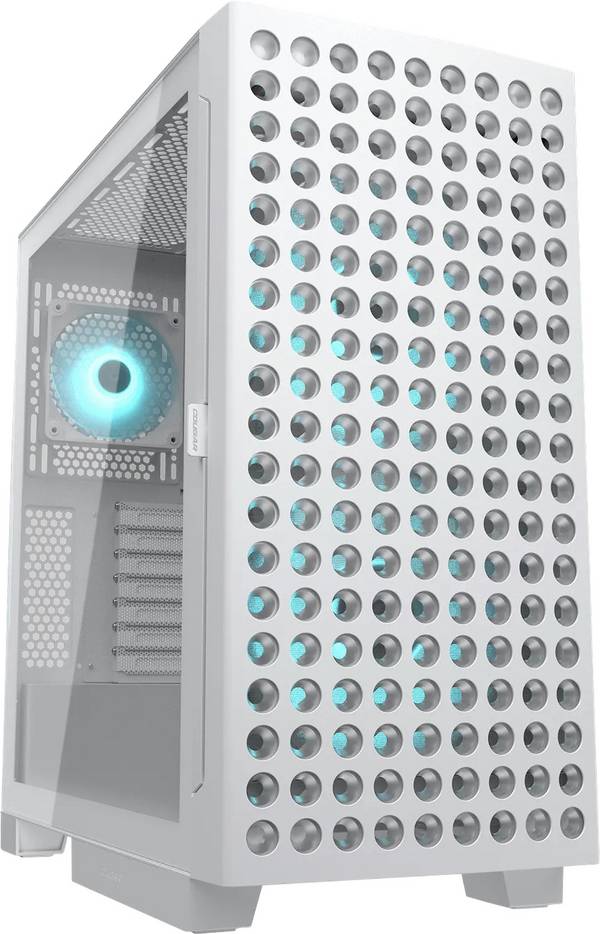 Cougar CGR-5YA2W-RGB midi tower PC skrinka viacfarebná 2 predinštalované ventilátory, prachový filter