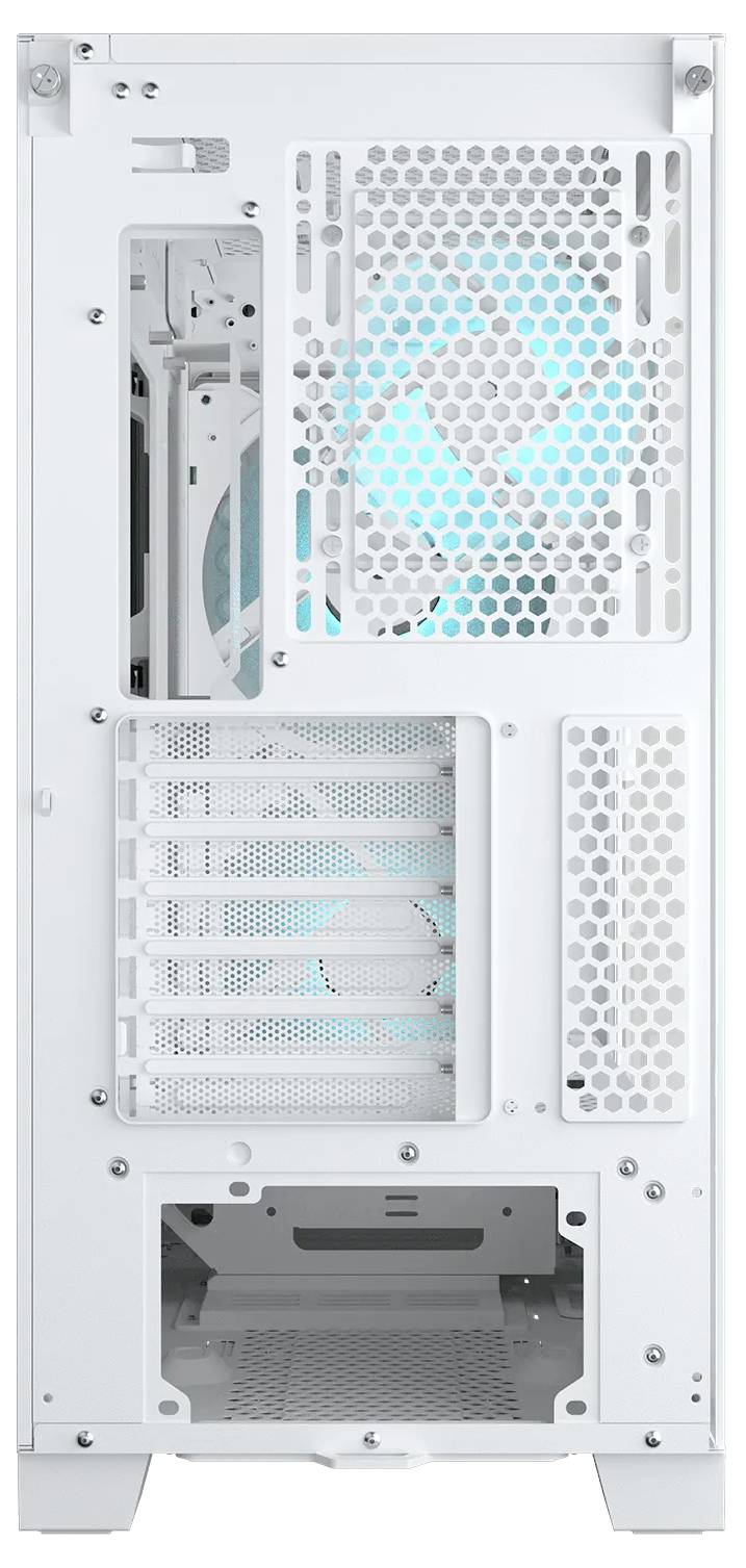 Cougar CGR-5YA2W-RGB midi tower PC skrinka viacfarebná 2 predinštalované ventilátory, prachový filter-2
