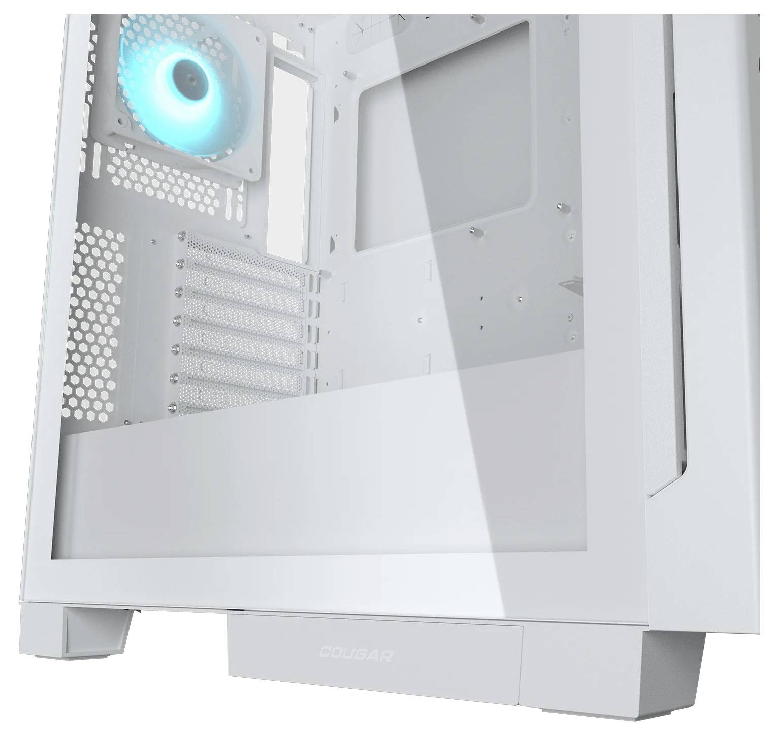 Cougar CGR-5YA2W-RGB midi tower PC skrinka viacfarebná 2 predinštalované ventilátory, prachový filter-9