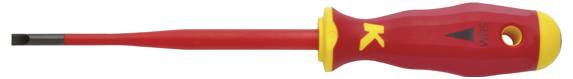 Klauke VDE Platte schroevendraaier Kopbreedte: 4 mm Koplengte: 100 mm