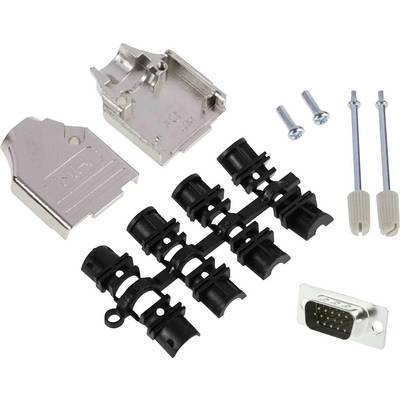 MH Connectors MHDTZK9HD15MS-K sada D-SUB kolíkové lišty 180 ° Pólov: 9 spájkovaný 1 ks-0