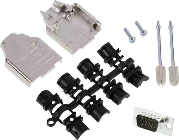 MH Connectors  MHDTZK9HD15MS-K sada D-SUB kolíkové lišty 180 ° Pólov: 9 spájkovaný 1 ks