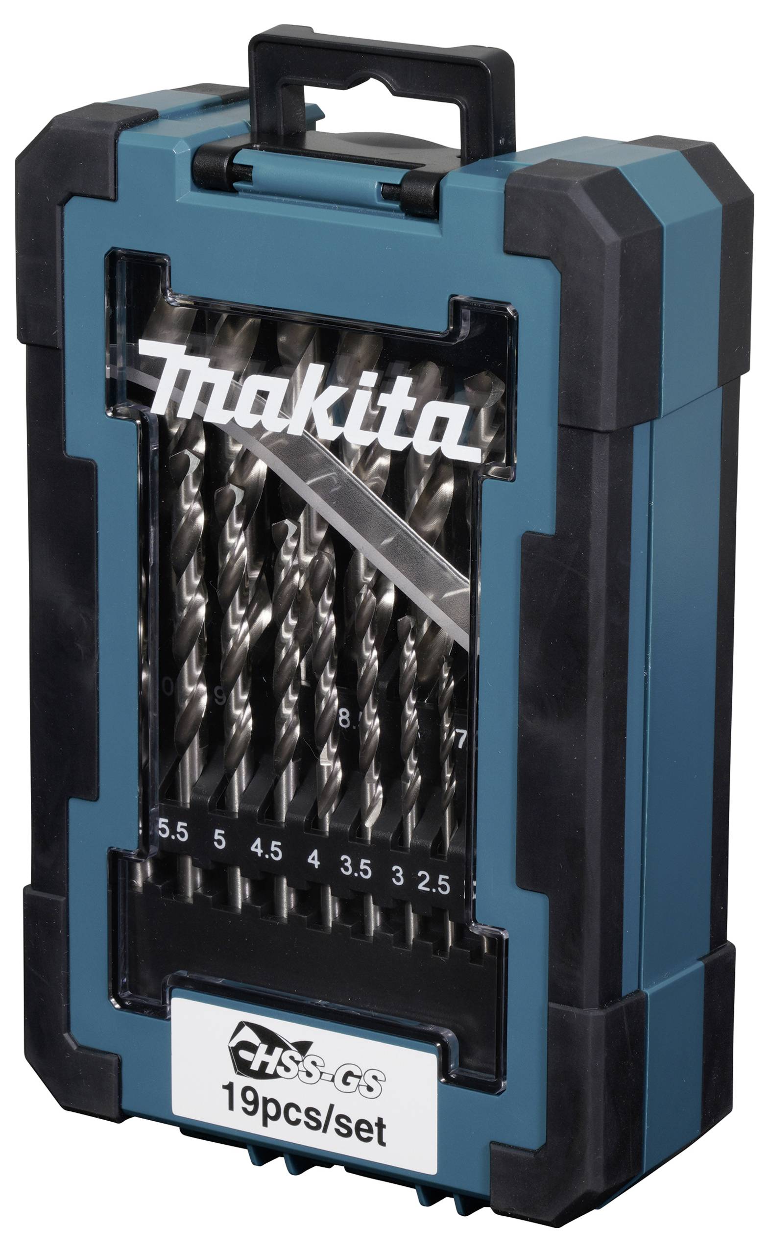 Makita D-78352 sada špirálových vrtákov do kovu, 1 mm, 1.5 mm, 2 mm, 2.5 mm, 3 mm, 3.5 mm, 4 mm, 4.5 mm, 5 mm, 5.5 mm, 6-1