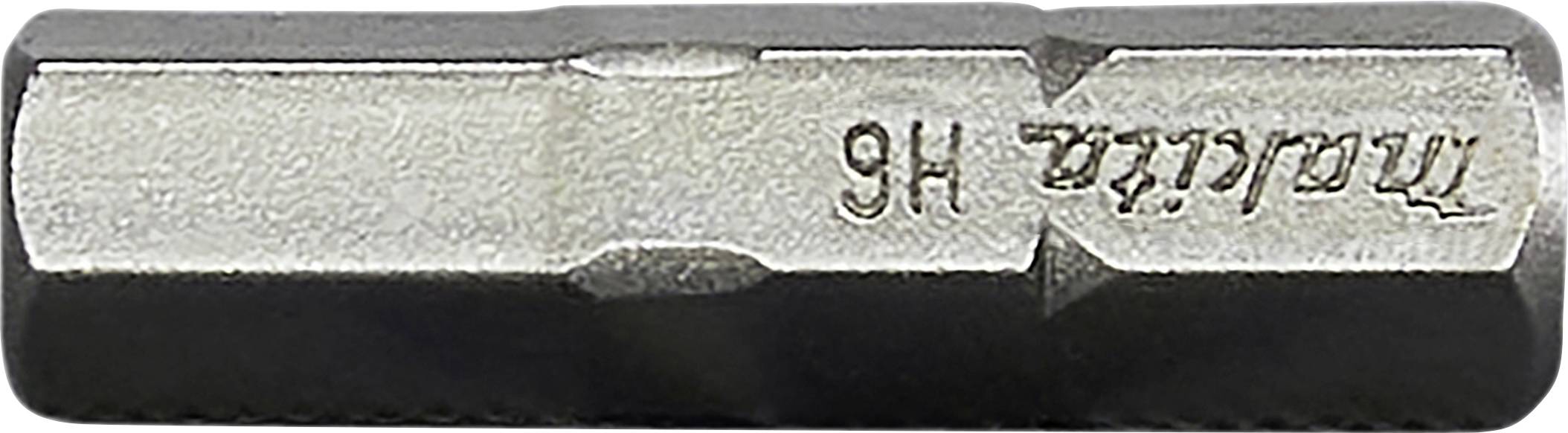 Makita B-23721 inbusový bit 6 mm 25 mm, uchycení 1/4" (6,3 mm), B-23721-0