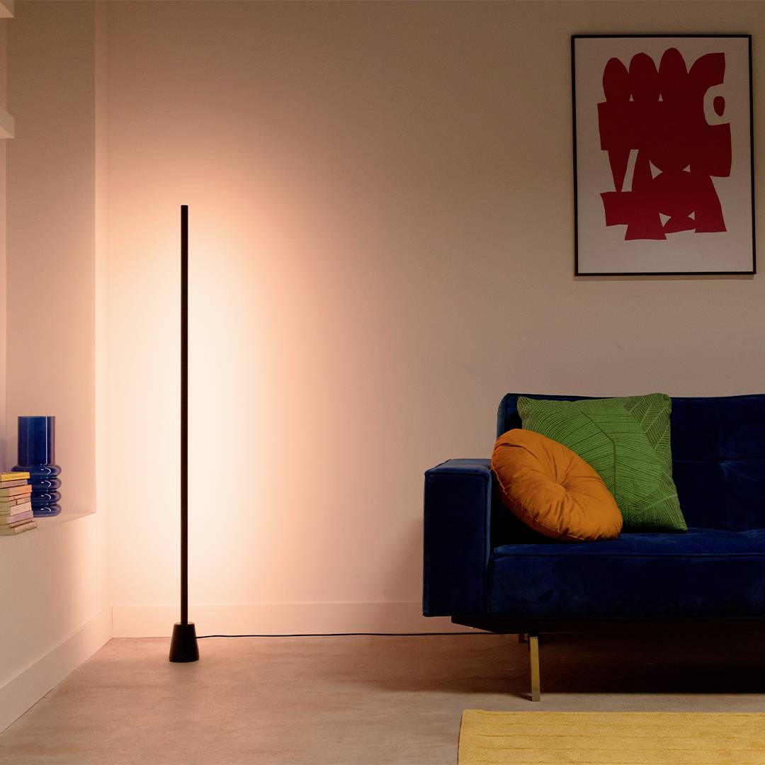 WiZ 8719514865273 LED pevne zabudované LED osvetlenie 9.7 W RGB (Ø x v) 90 mm x 135.5 cm stmievateľná, ovládanie cez mob-2