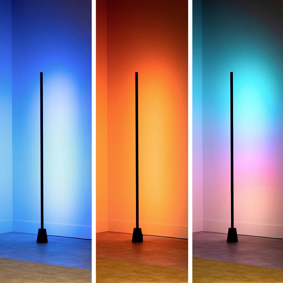 WiZ 8719514865273 LED pevne zabudované LED osvetlenie 9.7 W RGB (Ø x v) 90 mm x 135.5 cm stmievateľná, ovládanie cez mob-3