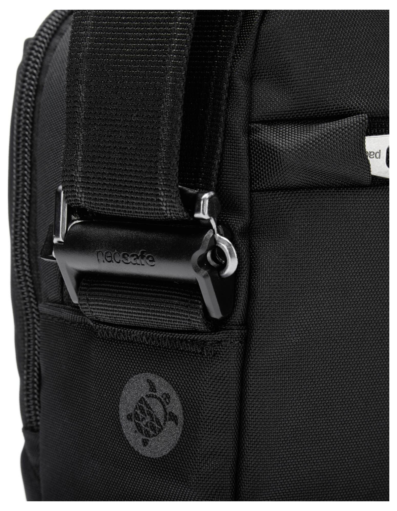 Pacsafe taška na notebooky V Tour Crossbody schwarz Max. veľkosť: 27,9 cm (11") čierna-7