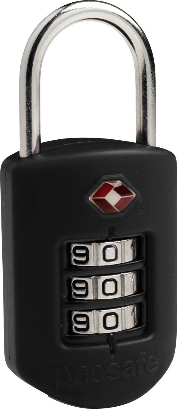Pacsafe 10260100 visiaci zámok 3.4 cm   TSA čierna na heslo