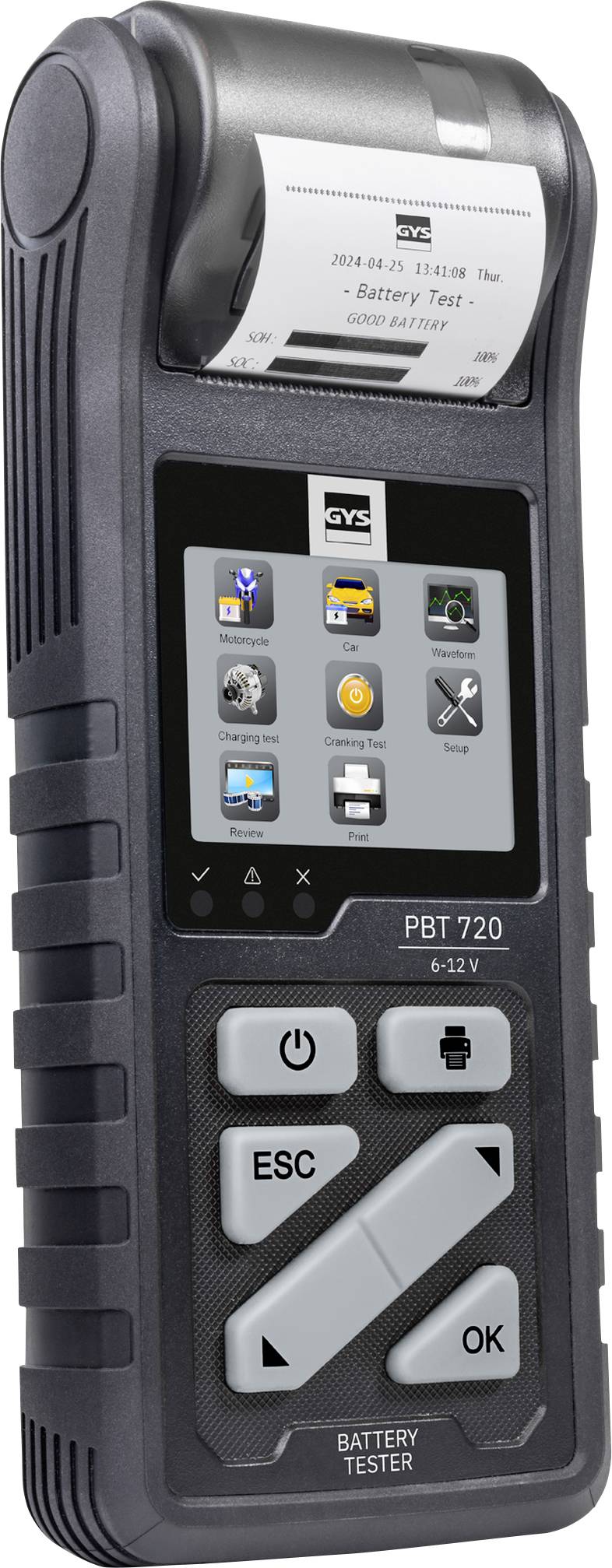 GYS BATTERIETESTER PBT720 - START/STOP Tester batteria per auto 26 cm x 10.5 cm x 5 mm