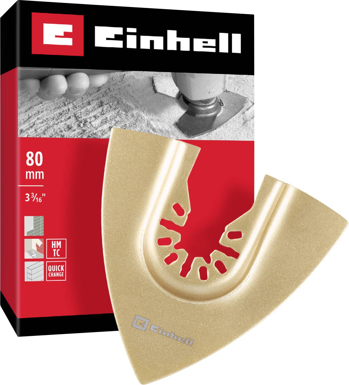 Einhell 708070 Delta Raspel HM, 80mm Rasp Hardmetaal 80 mm 1 stuk(s)