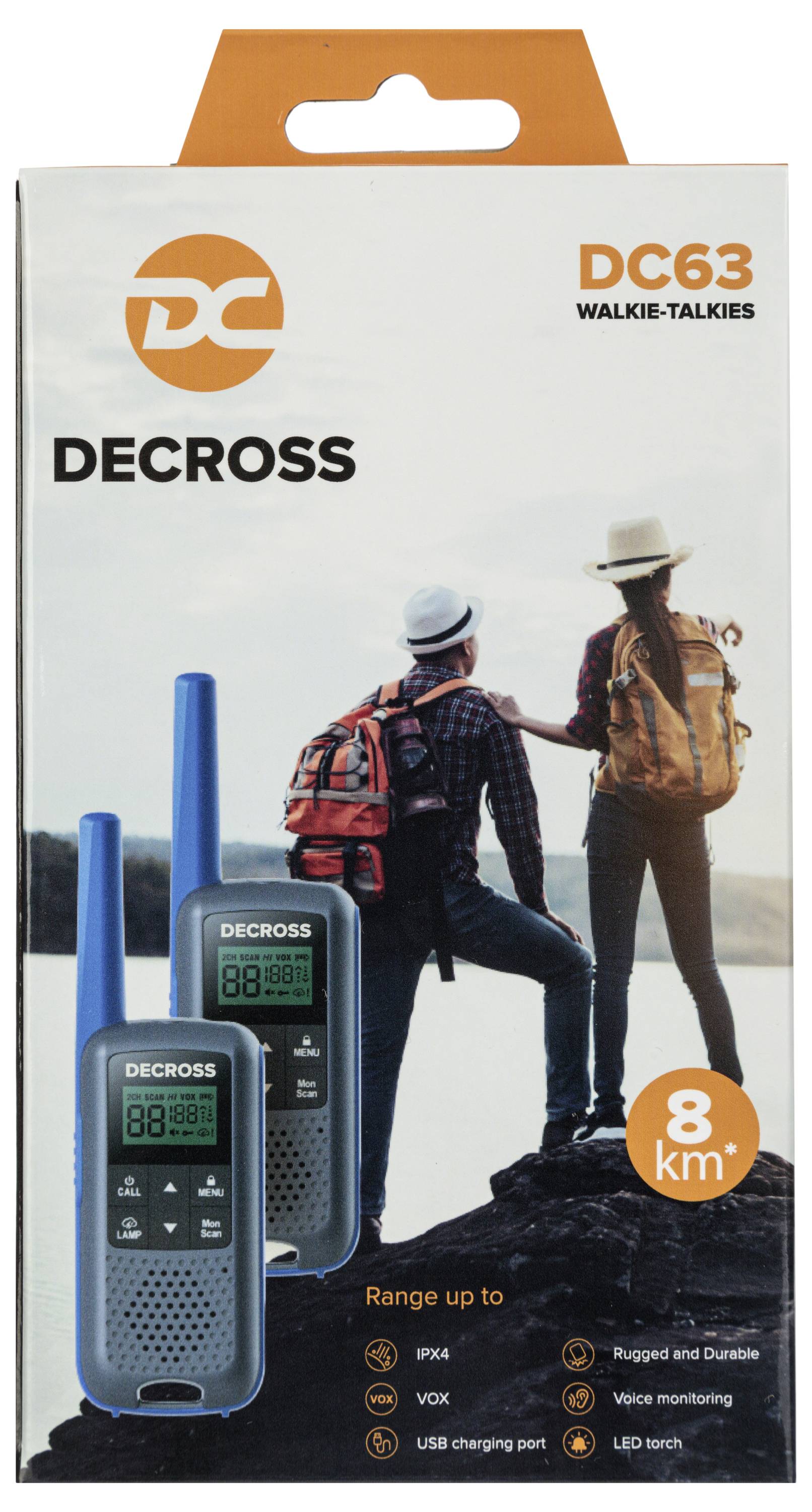 DECROSS DC63 Blau 2er-Set DC6314104302000 PMR rádiostanica/vysielačka-2