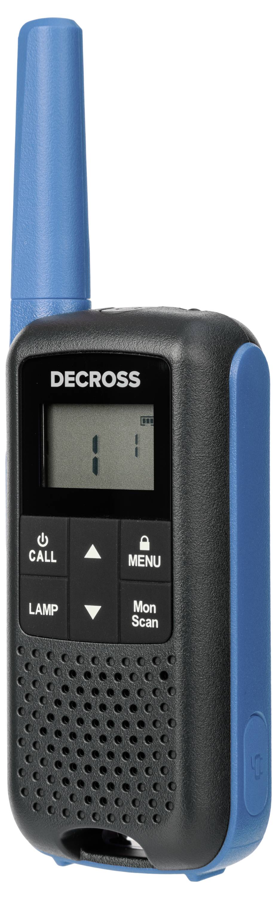 DECROSS DC63 Blau 2er-Set DC6314104302000 PMR rádiostanica/vysielačka-4