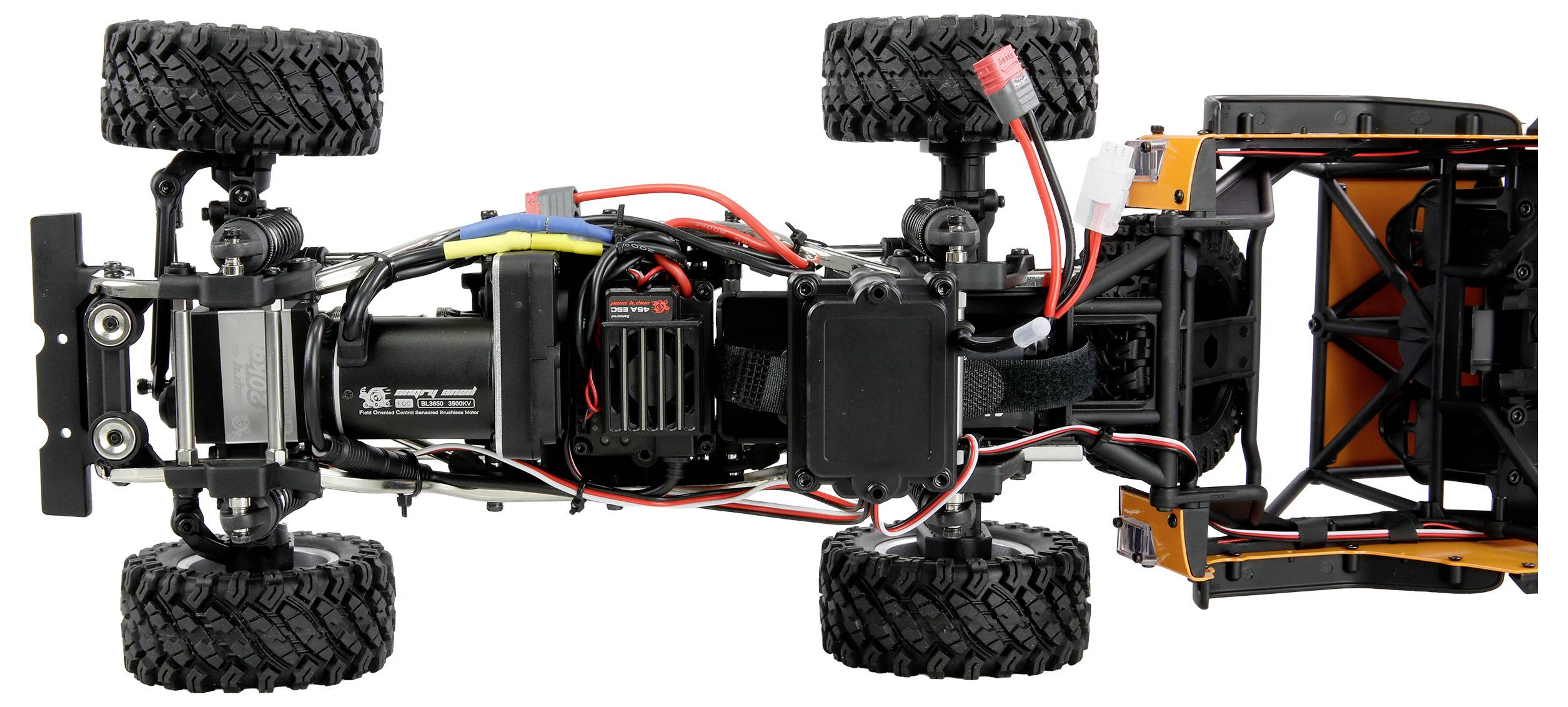 Amewi Hyper Go SC+ Scale Crawler FOC bezkefkový 1:12 RC model auta elektrický crawler 4WD (4x4) RtR 2,4 GHz so svetelným-6