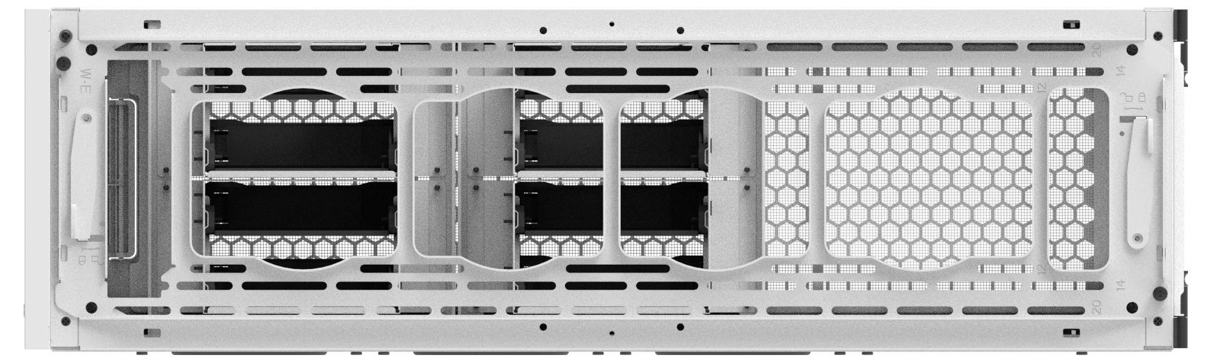Thermaltake AX100 Snow White desktop sokle snehobiela bočné okno-7