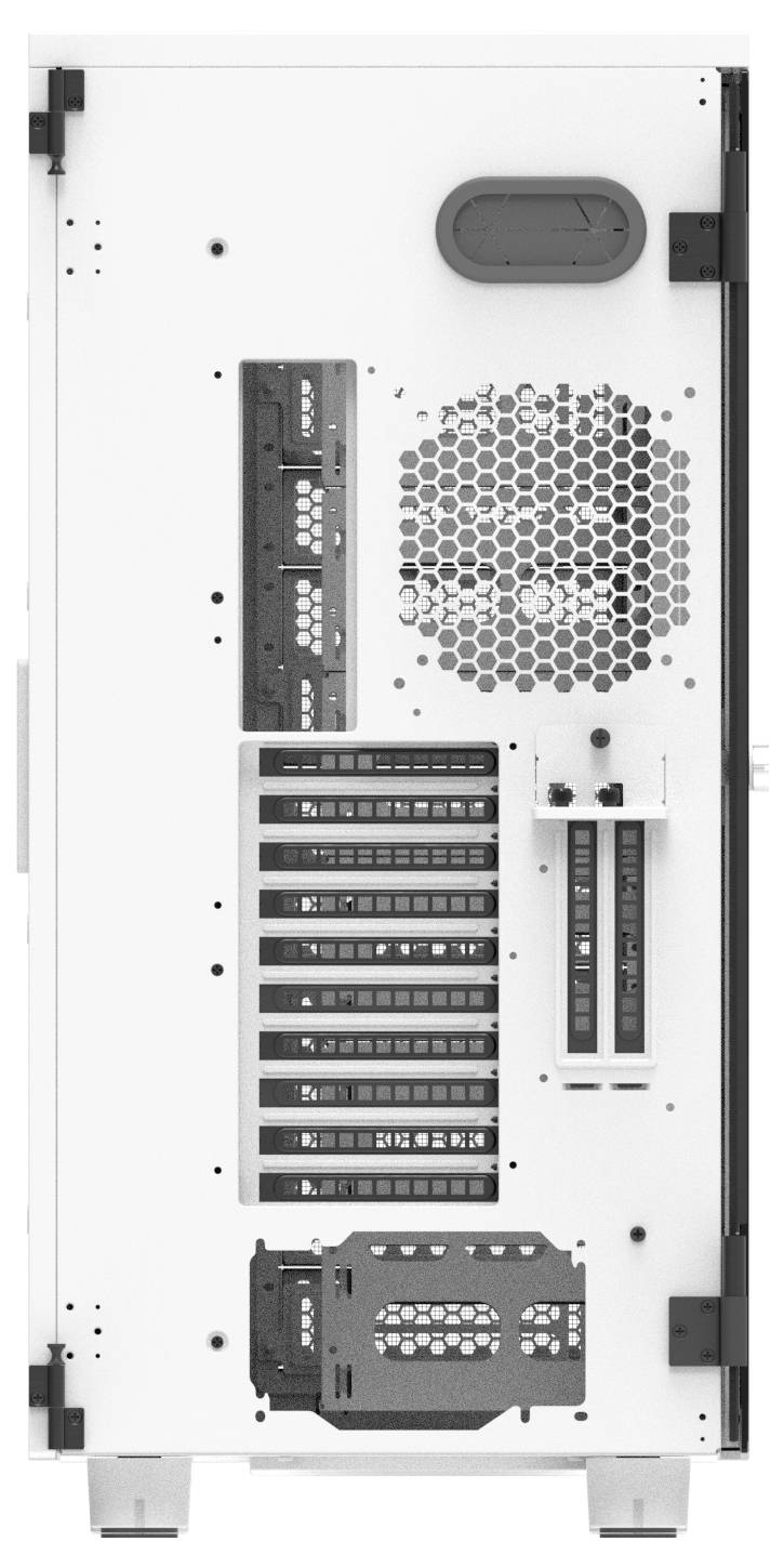 Thermaltake AX700 TG Snow White full Tower herné puzdro snehobiela-2