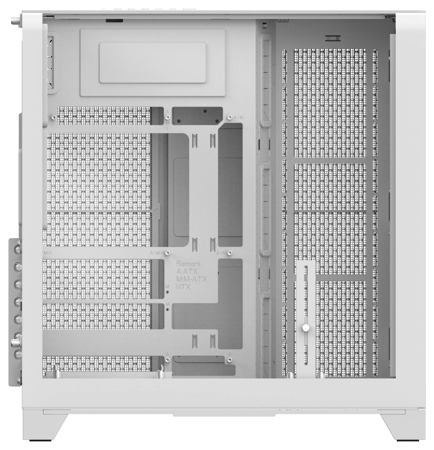 Thermaltake View 390 Air Snow White midi tower PC skrinka snehobiela-8