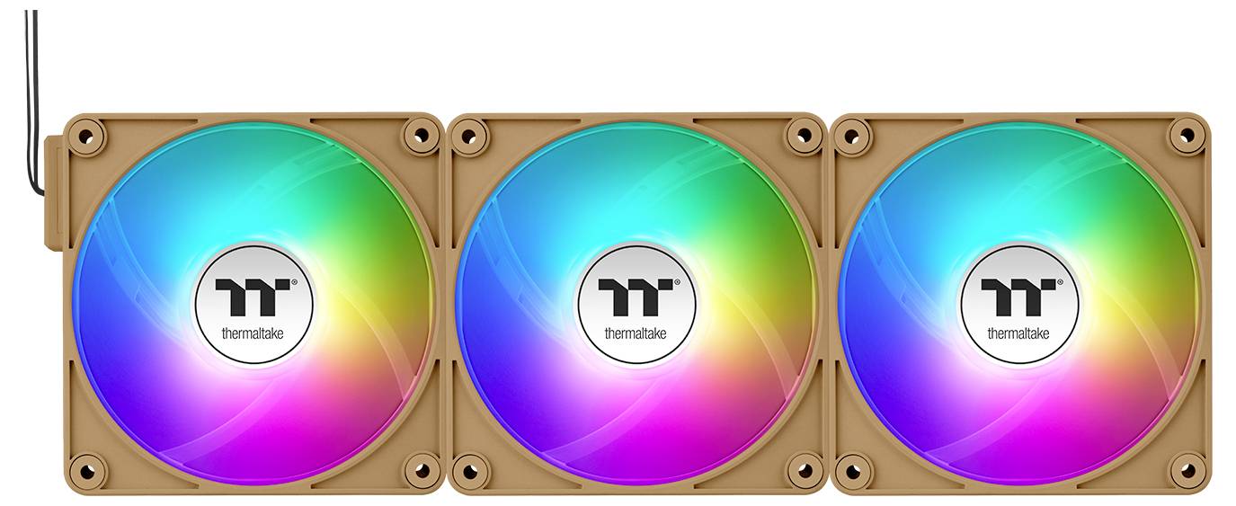 Thermaltake CT140 EX Reverse ARGB Sync PC Cooling Fan Gravel Sand 3 Pack PC vetrák s krytom piesková (š x v x h) 120 x 1-8