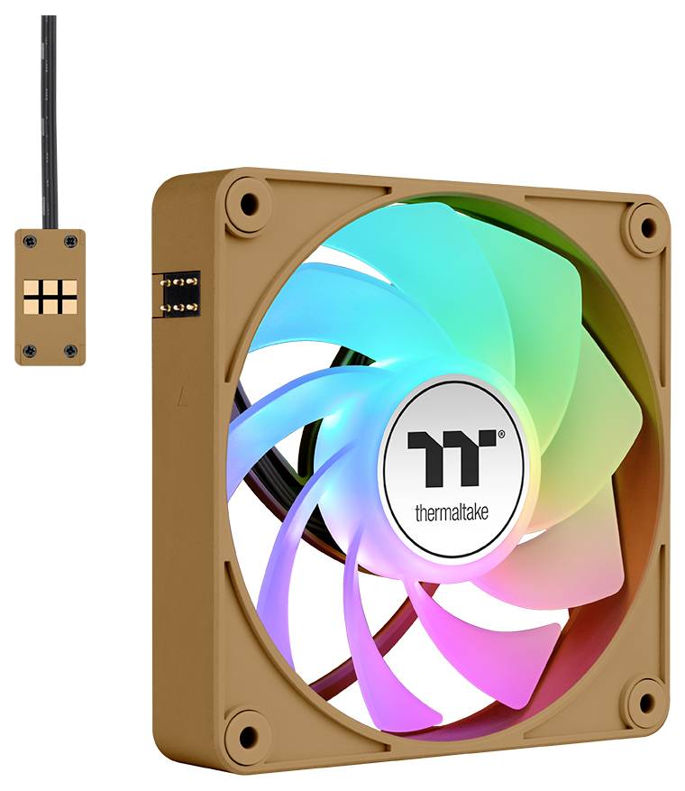 Thermaltake CT140 EX Reverse ARGB Sync PC Cooling Fan Gravel Sand 3 Pack PC vetrák s krytom piesková (š x v x h) 120 x 1-9