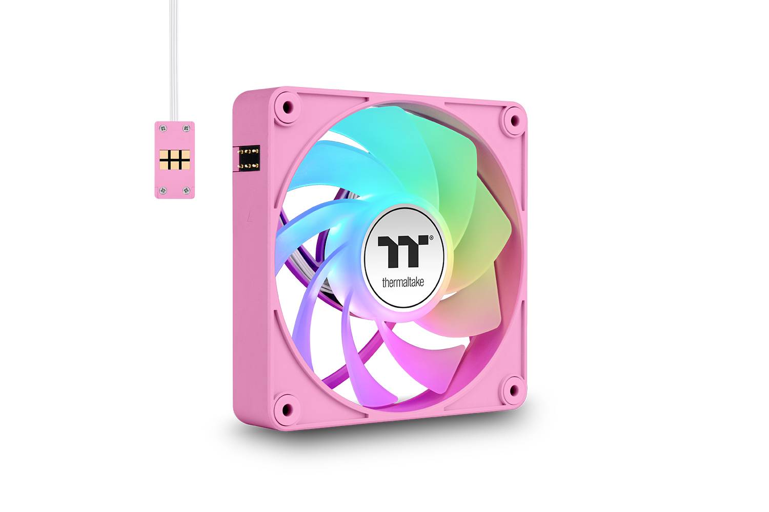 Thermaltake CT120 EX Reverse ARGB Sync PC Cooling Fan Pink 3 Pack PC vetrák s krytom ružová (š x v x h) 120 x 120 x 25 m-20