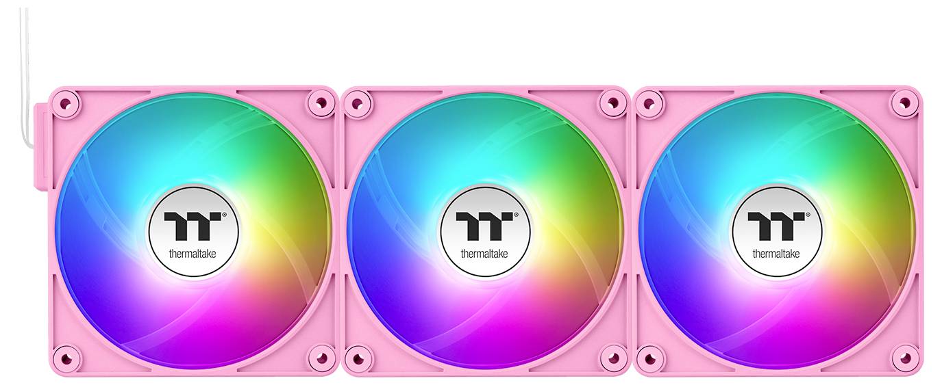 Thermaltake CT120 EX Reverse ARGB Sync PC Cooling Fan Pink 3 Pack PC vetrák s krytom ružová (š x v x h) 120 x 120 x 25 m-8