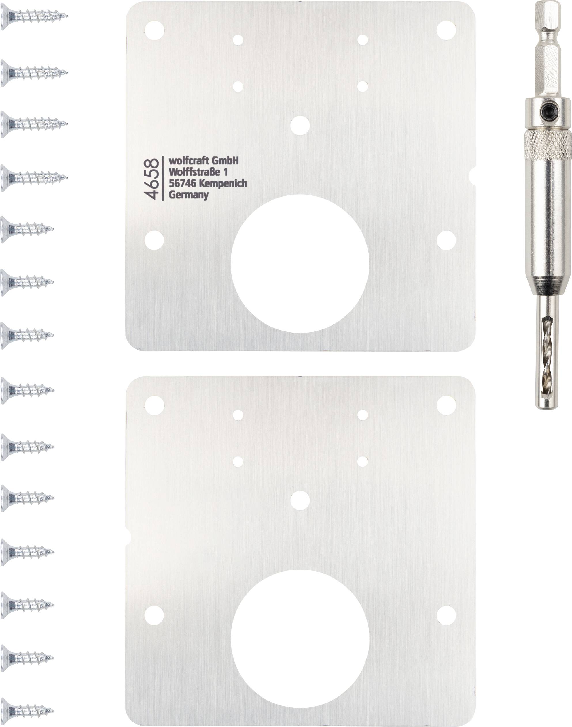Wolfcraft Rep.montageset voor potscharnier 1 stuk(s) afbeelding