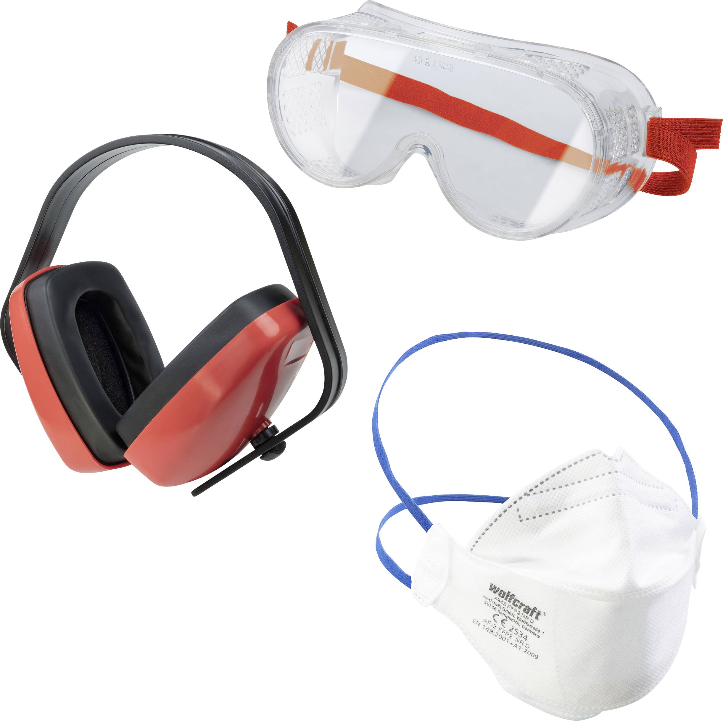 Wolfcraft 4980000 Arbetsskyddsset 29 dB 1 set