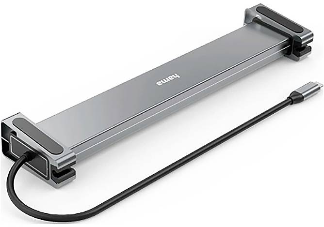 Hama 00200145 USB-C® dokovacia stanica Vhodné pre značky: univerzálny MacBook vr. funkcia nabíjania, napájanie USB-C®-4