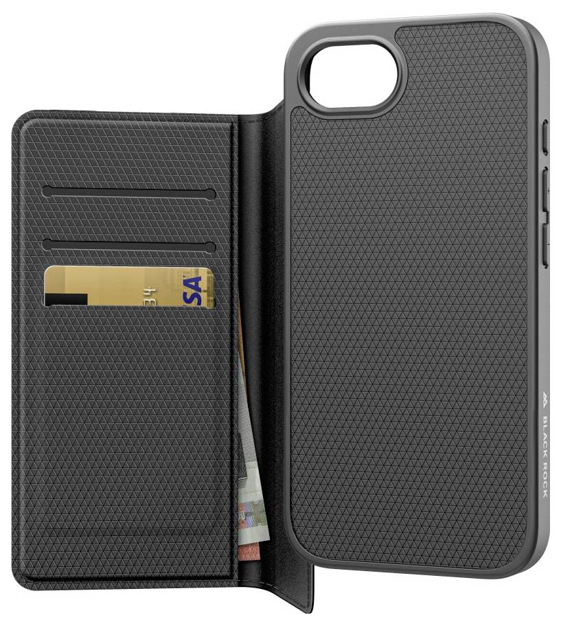 Black Rock Booklet "2-1 Wallet" für Apple iPhone 16e, Schwarz Booklet Apple iPhone 16e, iPhone 17e čierna-1