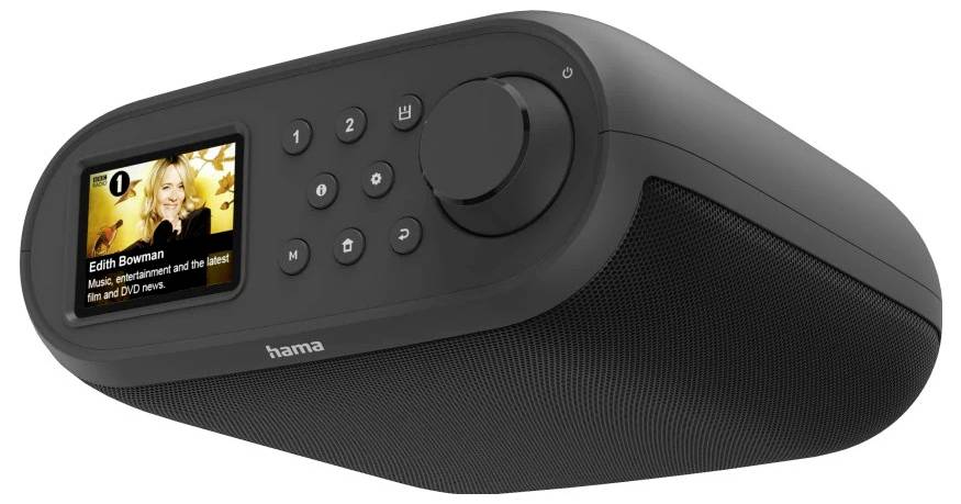 Hama Digitalradio DIR400, DAB+/Internetradio/ Bluetooth® RX/App, Schwarz Sintonizzatore HiFi Internet radio Nero