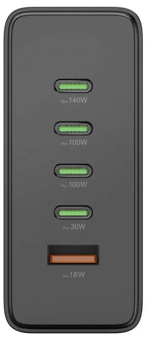 Hama USB nabíjacia stanica do interiéru, 5 x USB-C® zásuvka, USB-A zásuvka, rýchlonabíjačka, USB Power Delivery (USB-PD)-5