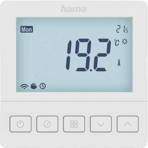 Hama Smartes Fußbodenheizungs-Thermostat, Unterputz, per App/Sprache steuern Controllo del riscaldamento a pavimento