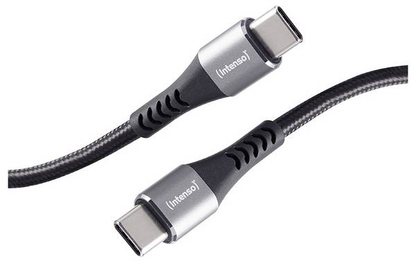 Intenso Kábel USB-C  USB-C ® zástrčka, USB-C ® zástrčka 1.5 m čierna veľmi flexibilné 7901000