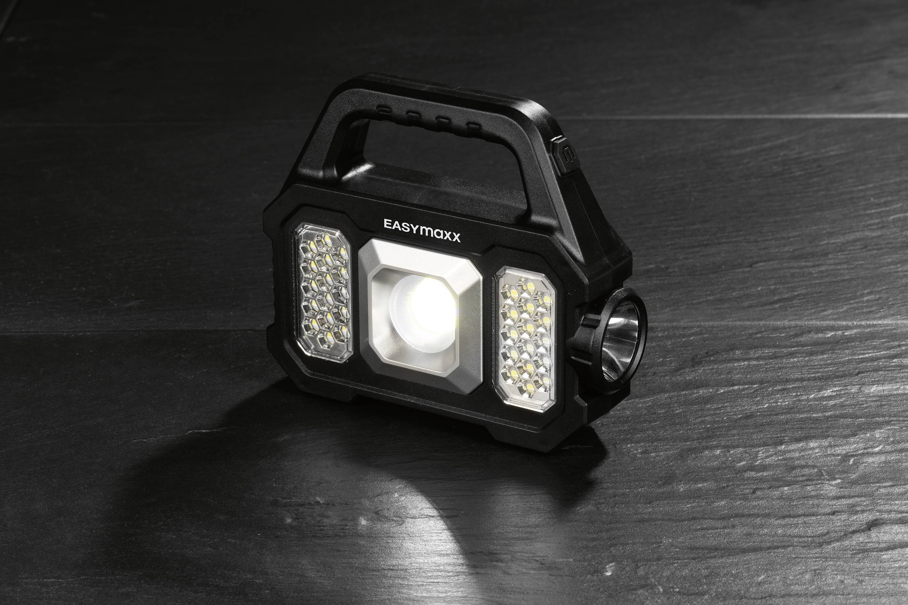 easymaxx 12899 LED , COB LED pracovné osvetlenie napájanie z akumulátora, solárny pohon-5