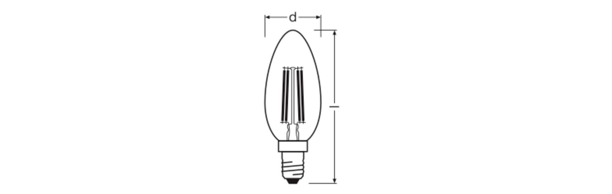 OSRAM HOMELIGHTING 4099854445675 LED En.trieda 2021 D (A - G) E14 3.4 W chladná biela (Ø x v) 35.00 mm x 35.00 mm 1 ks-3