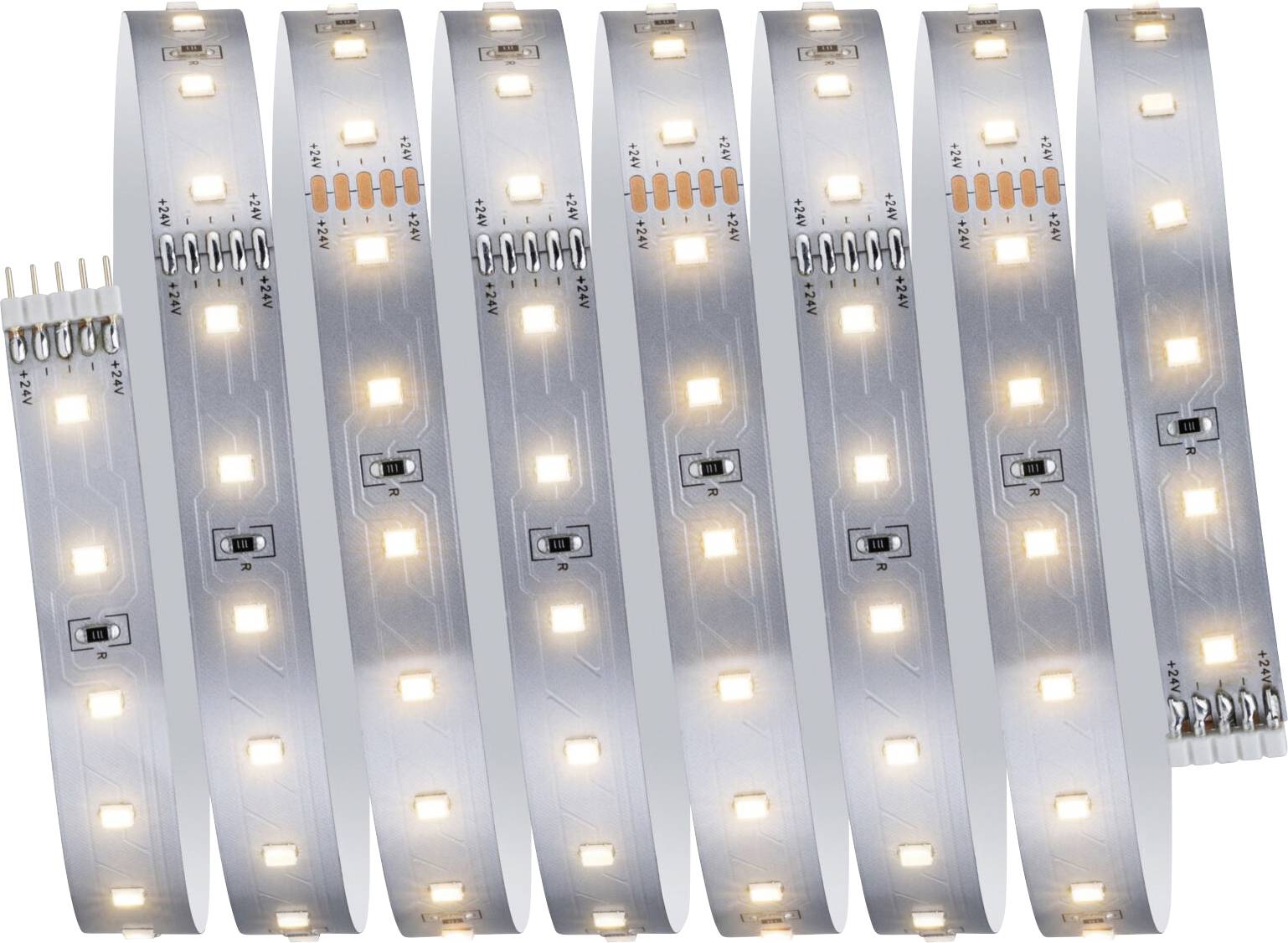Paulmann LED Strip Erweiterung 2,5m Warmweiß 71233 Striscia LED con spina 24 V/DC 2.5 mm Bianco caldo 1 pz.