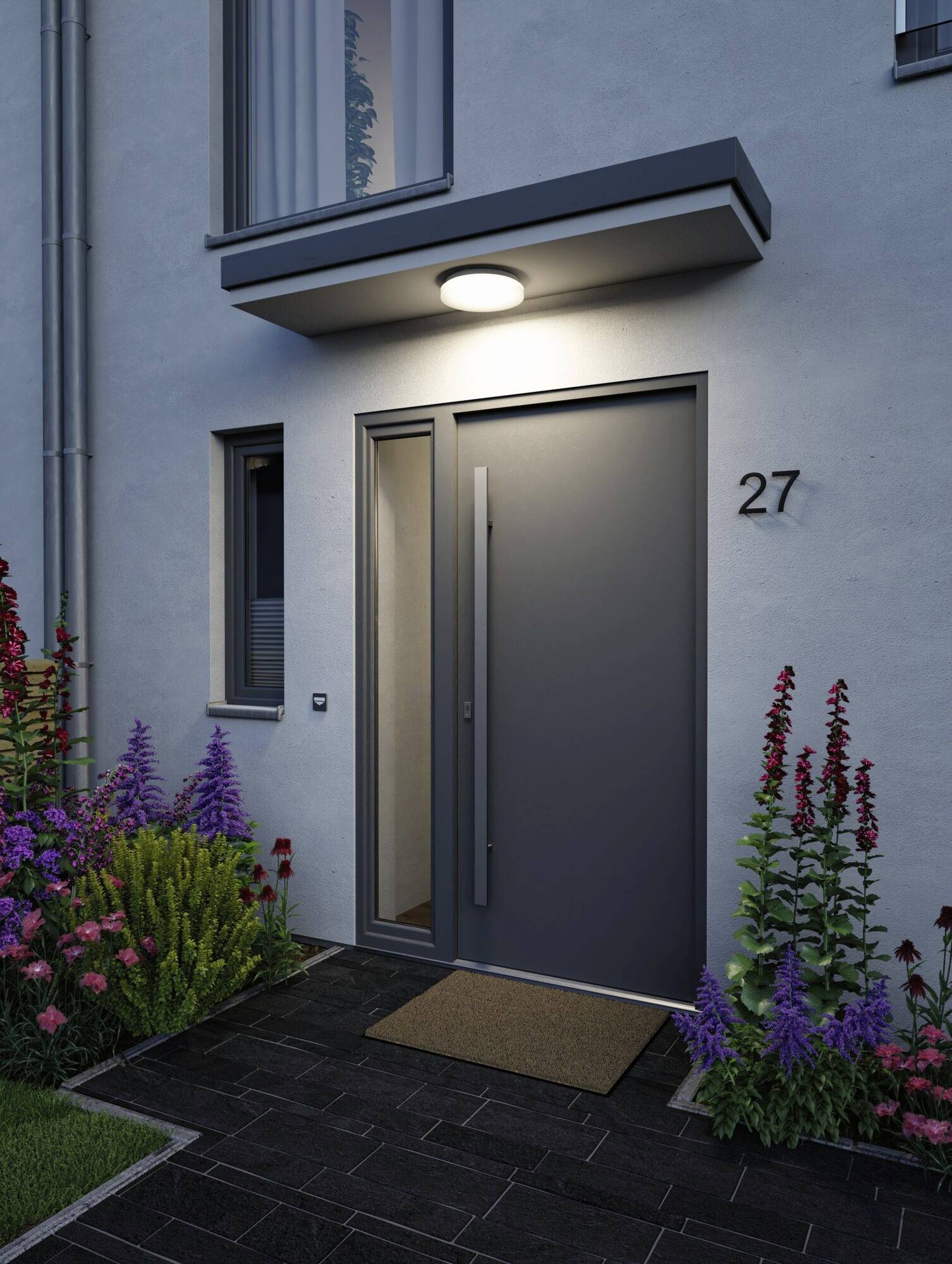 Paulmann 75409 Luiana Dämmerungsgesteuerter Bewegungsmelder (HF) stropné svetlo LED 16.5 W biela-6