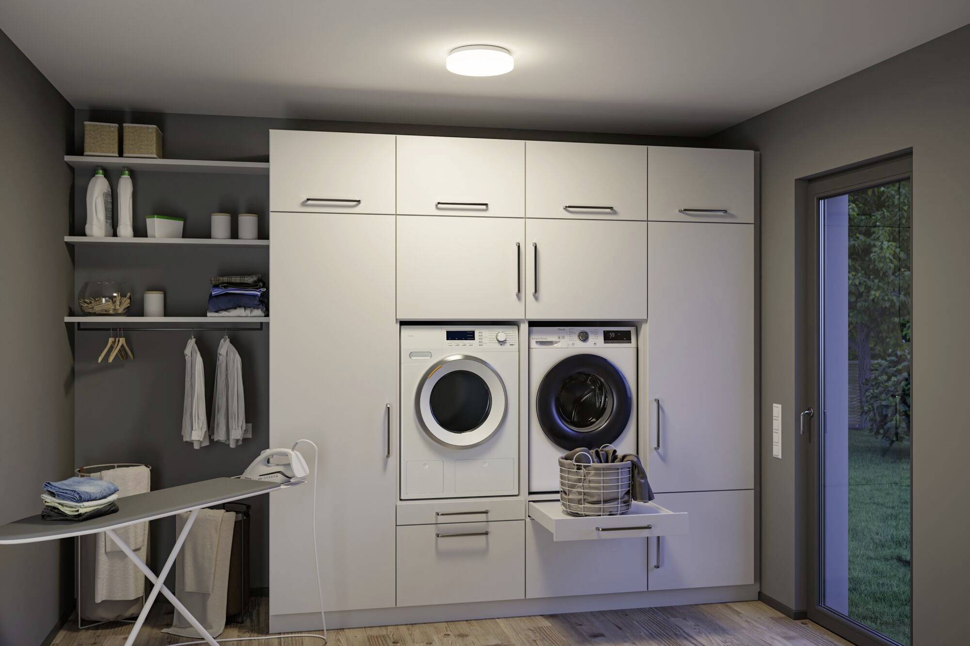 Paulmann 75409 Luiana Dämmerungsgesteuerter Bewegungsmelder (HF) stropné svetlo LED 16.5 W biela-8