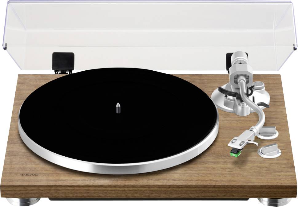 TEAC TN-400BT-X Bluetooth Turntable Walnut Giradischi Nero, Noce