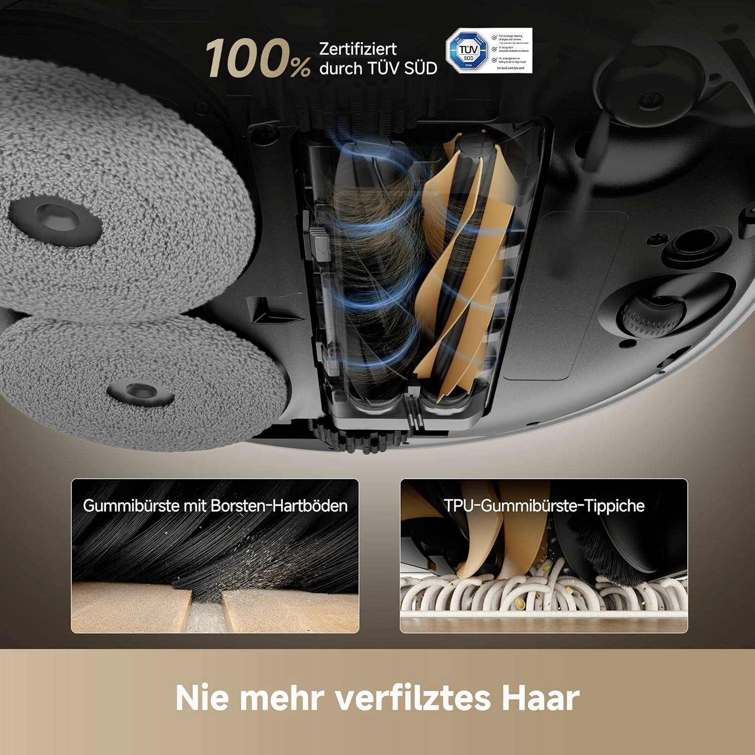 dreame X50 Ultra robotický vysávač nerezová oceľ, biela S funkciou vytierania-12
