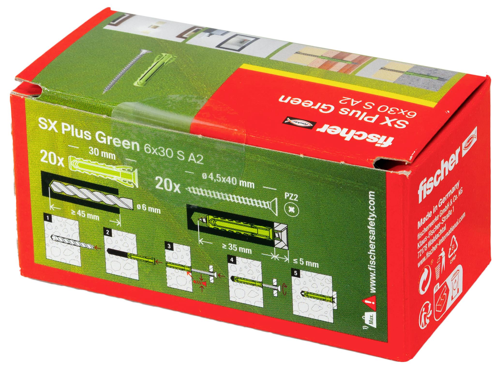 Fischer SX Plus Green hmoždinka 567936 20 ks-3