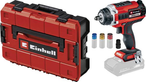 Einhell 4510070+4540011 aku rázový uťahovač, 400 Nm, 18 V, Li-Ion akumulátor, vrátane elektronického kufra, bez nabíjačky, bez akumulátoru